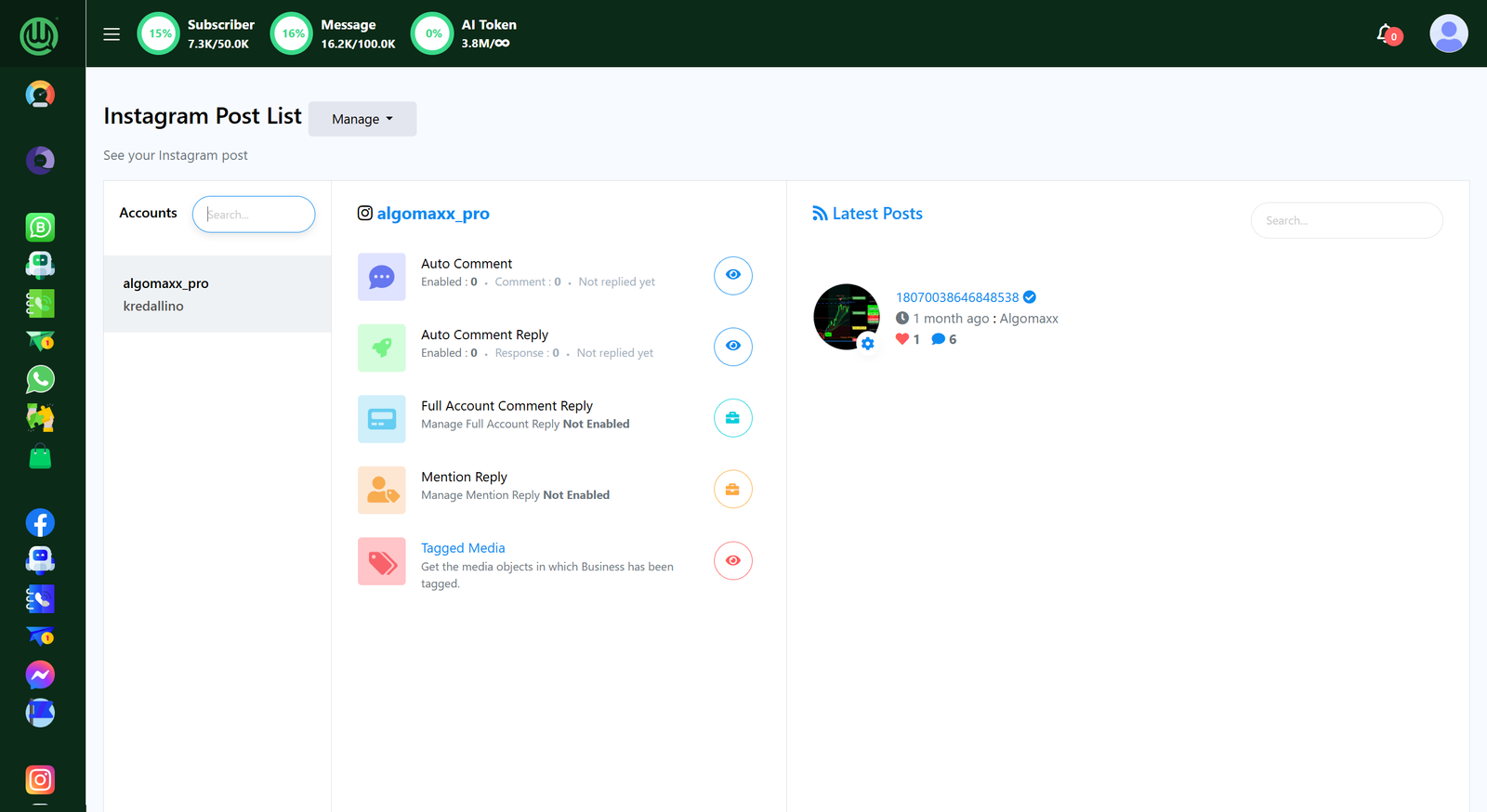Instagram Automation Dashboard