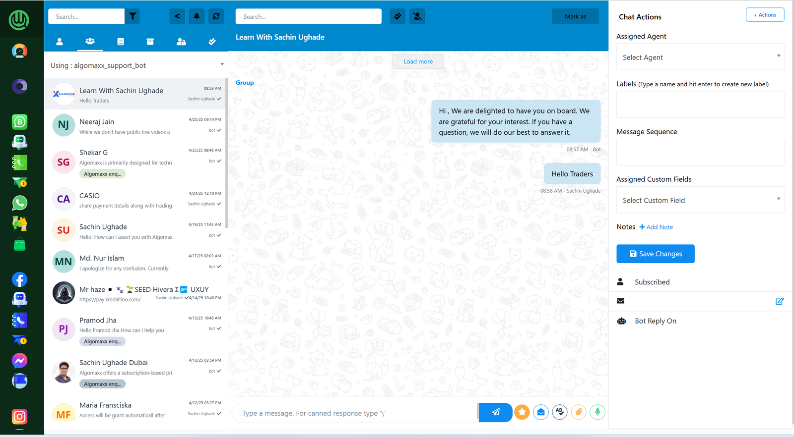 Telegram Bot Conversation Flow