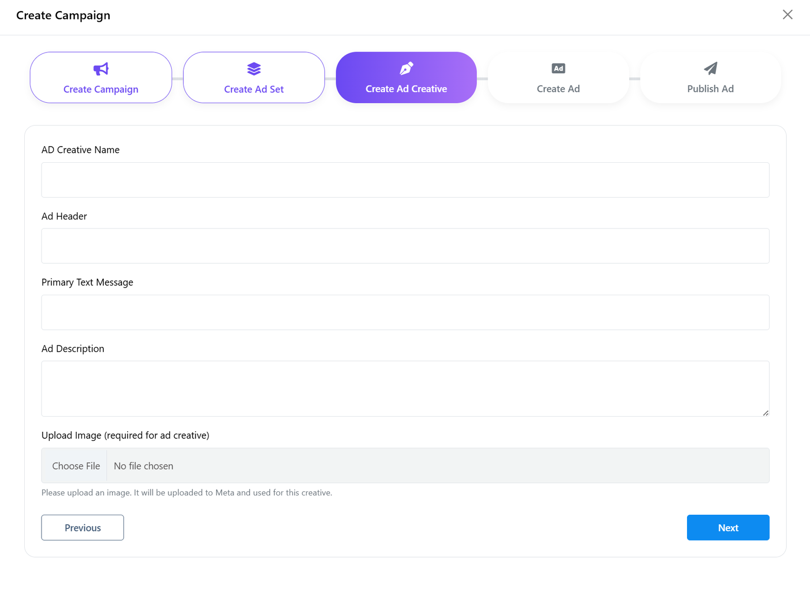 Message Configuration Interface